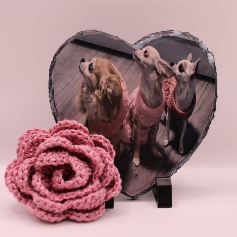 Bestel nu deze mooie leisteen in hartvorm, kies uw mooiste, dierbaarste foto en maak er een blijvende herinnering van. Sublimatie leisteen hartvorm