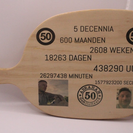 gepersonaliseerde borrelplank bij van de griendt