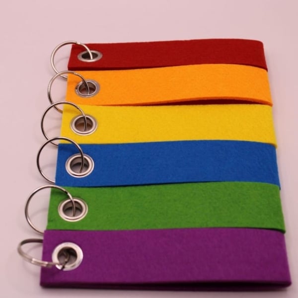 Bestel nu deze leuke sleutelhangers van vilt - te personaliseren met naam of korte tekst. verkrijgbaar in meerdere kleuren: paars, groen, blauw, geel, oranje, rood
